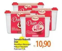 Atacadão Nobrelli - sorvete duo oferta