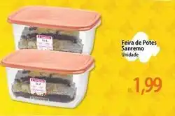 Atacadão Sanremo - feira de potes oferta