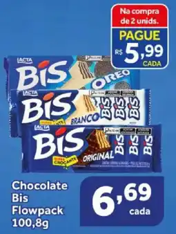 Shibata Supermercados Chocolate Bis Flowpack oferta