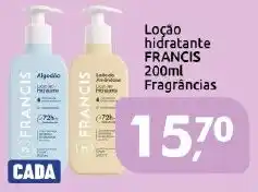 Supermercados Nori Loção hidratante francis fragrâncias oferta