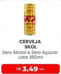 Higa Atacado Cerveja skol zero álcool e zero açúcar oferta