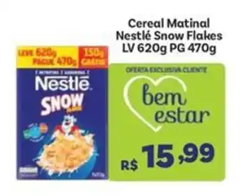 Cereal matinal nestlé snow flakes