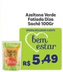 Covabra Supermercados Azeitona Verde Fatiada Diza Sachê oferta