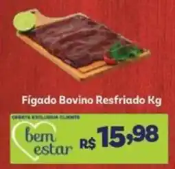 Covabra Supermercados Fígado Bovino Resfriado Kg oferta
