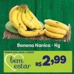 Covabra Supermercados Banana Nanica - Kg oferta