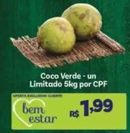 Covabra Supermercados Coco Verde oferta