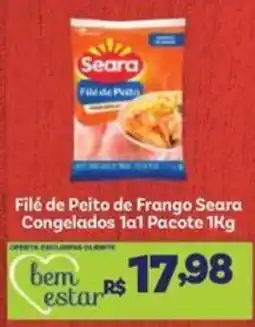 Covabra Supermercados Filé de Peito de Frango Seara oferta