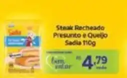 Covabra Supermercados Steak Recheado Presunto e Queijo Sadia oferta