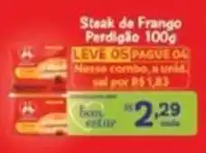 Covabra Supermercados Steak de Frango Perdigão 100g oferta