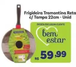 Covabra Supermercados Frigideira Tramontina Reta c/ Tampa 22cm oferta