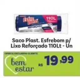 Covabra Supermercados Saco plast. esfrebom p/ lixo reforçado 110lt oferta