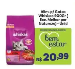 Covabra Supermercados Alim. p/ Gatos Whiskas oferta