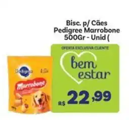 Covabra Supermercados Bisc p/ Cães Pedigree Marrobone oferta