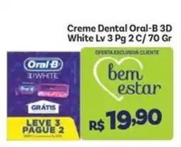 Covabra Supermercados Creme Dental Oral-B 3D White oferta
