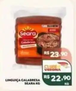 Verona Supermercados Linguiça calabresa seara oferta