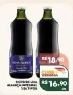 Verona Supermercados Suco de uva aliança integral 1.5l tipos oferta