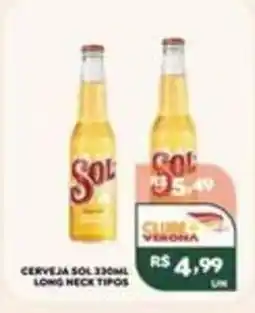 Verona Supermercados Cerveja sol 330ml long neck tipos oferta