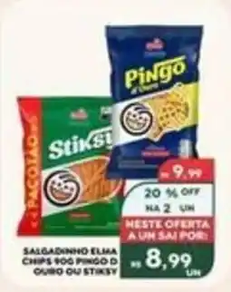 Verona Supermercados Salgadinho elma chips 900g pingo d ouro ou stiksy oferta
