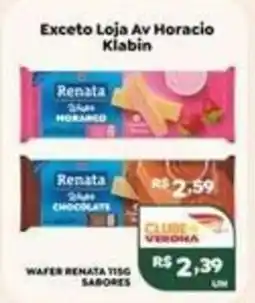 Verona Supermercados Wafer renata 115g sabores oferta