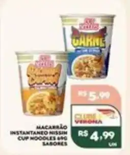 Verona Supermercados Macarrão instantâneo nissin cup noodles 690 sabores oferta