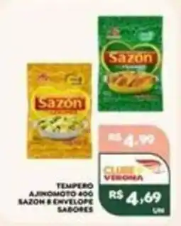 Verona Supermercados Tempero ajinomoto 400 sazon 8 envelope sabores oferta