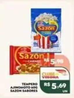 Verona Supermercados Tempero ajinomoto 60g sazon sabores oferta