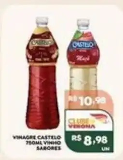 Verona Supermercados vinagre castelo 750ml vinho sabores oferta