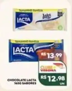 Verona Supermercados Chocolate lacta 165g sabores oferta