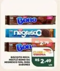 Verona Supermercados Biscoito rech. nestlé bono ou negresco 100g, 1000g sabores oferta