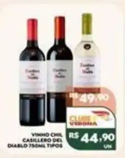 Verona Supermercados vinho chil casillero del diablo 750ml tipos oferta
