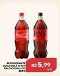 Verona Supermercados Refrigerante coca cola 1l pet tradicional ou zero oferta