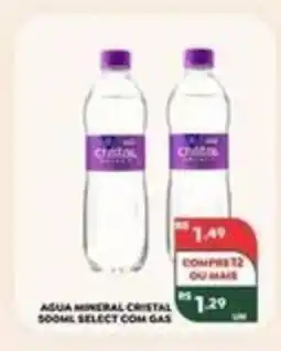 Verona Supermercados Água mineral cristal select com gas oferta