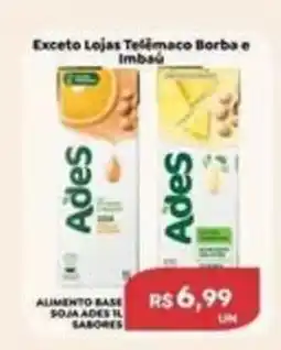 Verona Supermercados Alimento base soja ades 1l sabores oferta