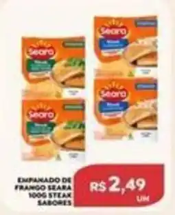 Verona Supermercados Empanado de frango seara 100g steak sabores oferta