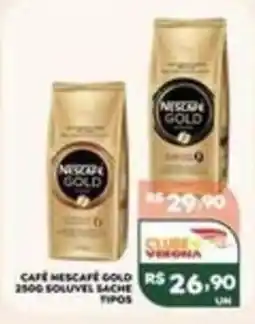 Verona Supermercados Café Nescafé Gold 2500 Solúvel Sache Tipos oferta