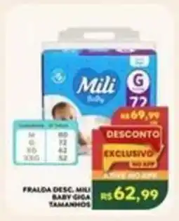 Verona Supermercados Fralda desc. mili baby giga oferta