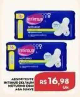 Verona Supermercados Absorvente intimus gel 18un noturno com aba suave oferta
