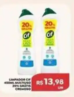 Verona Supermercados Limpador cif 450ml multiuso 20% gratis cremoso oferta