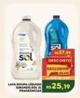 Verona Supermercados Lava roupa líquido girando sol 3l fragrâncias oferta