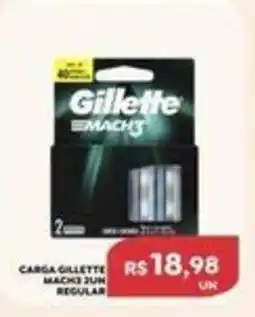 Verona Supermercados Carga gillette mach3 2un regular oferta