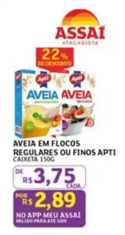 Assaí Atacadista aveia em flocos regulares ou finos apti oferta