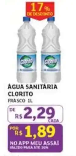 Assaí Atacadista Água sanitária clorito oferta