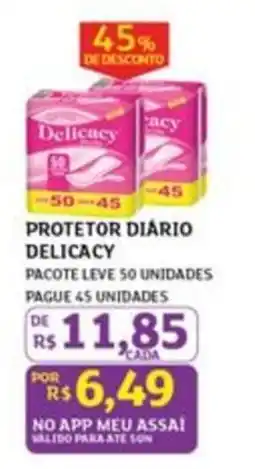 Assaí Atacadista protetor diário delicacy oferta