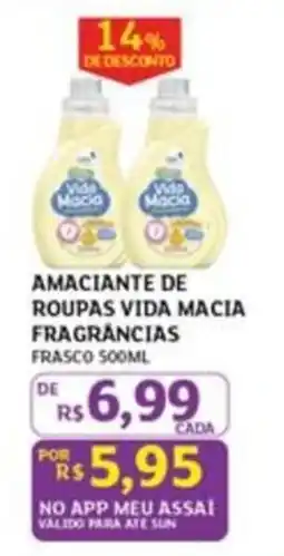 Assaí Atacadista Amacianete de roupas vida macia fragrancias oferta