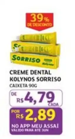 Assaí Atacadista Creme dental kolynos sorriso oferta