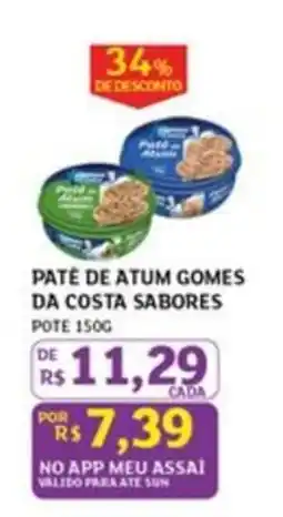 Assaí Atacadista Paté de atum gomes da costa sabores oferta