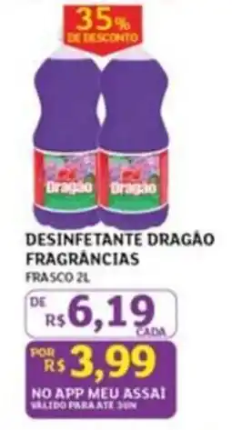 Assaí Atacadista Desinfetante dragão fragrâncias oferta