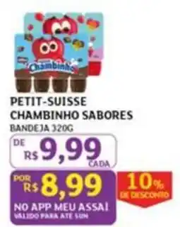 Assaí Atacadista petit-suiss chambinho sabores oferta