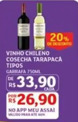 Assaí Atacadista vinho chileno cosecha tarapacá tipos oferta