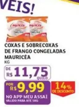 Assaí Atacadista Coxas e sobrecocas de frango congeladas mauricéa oferta